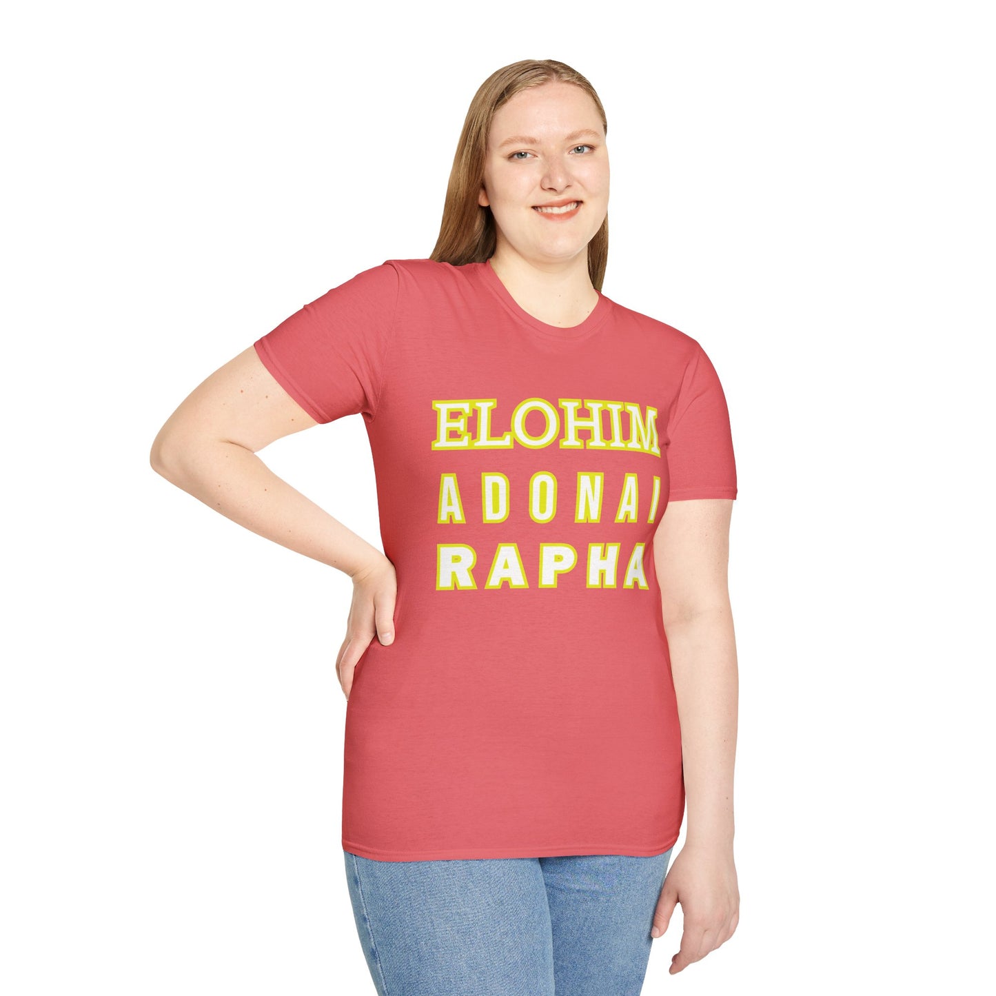 Inspirational Faith T-Shirt - Elohim Adonai Rapha Design