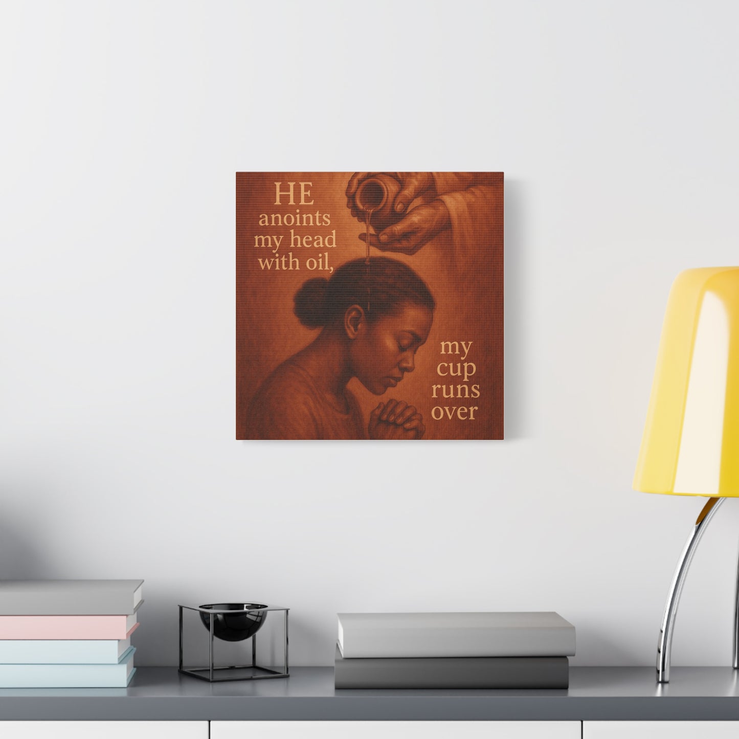 Christian African American Wall Art, Bible Verse Inspired