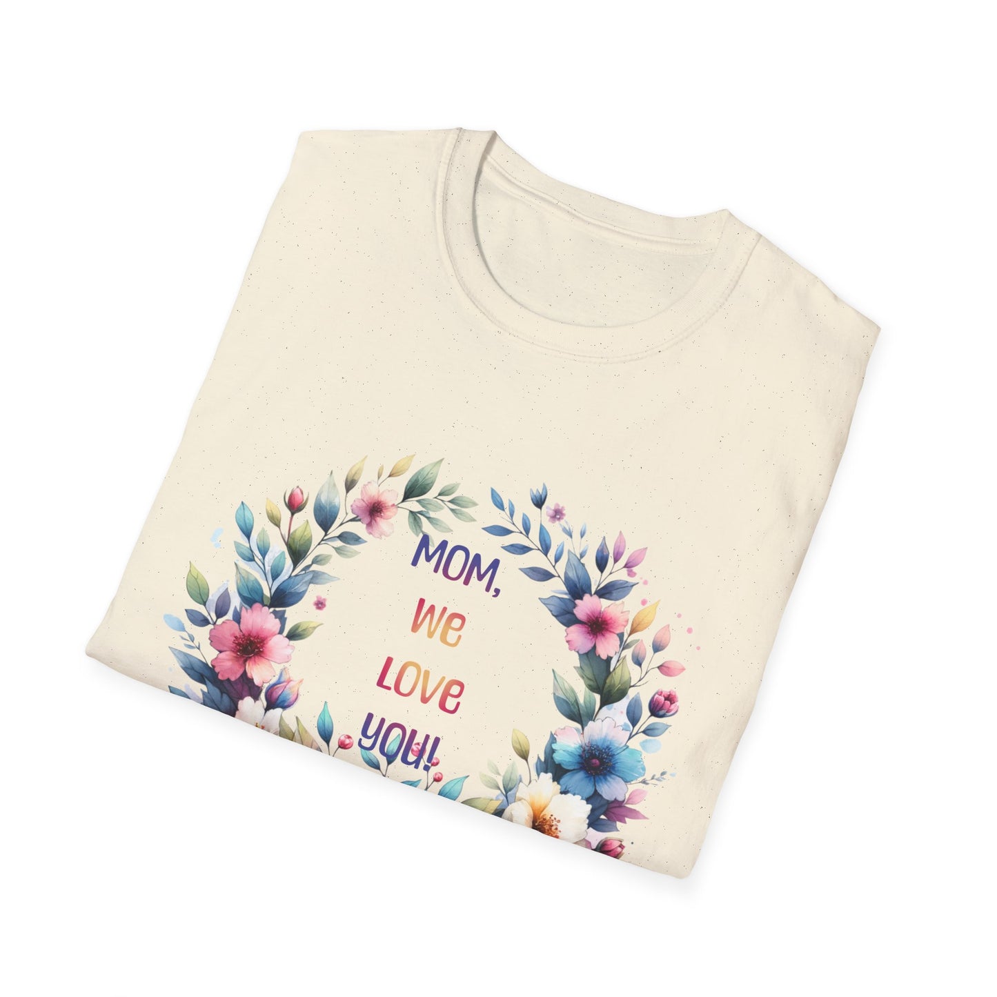 Floral Mom Love T-Shirt | Unisex Softstyle Tee
