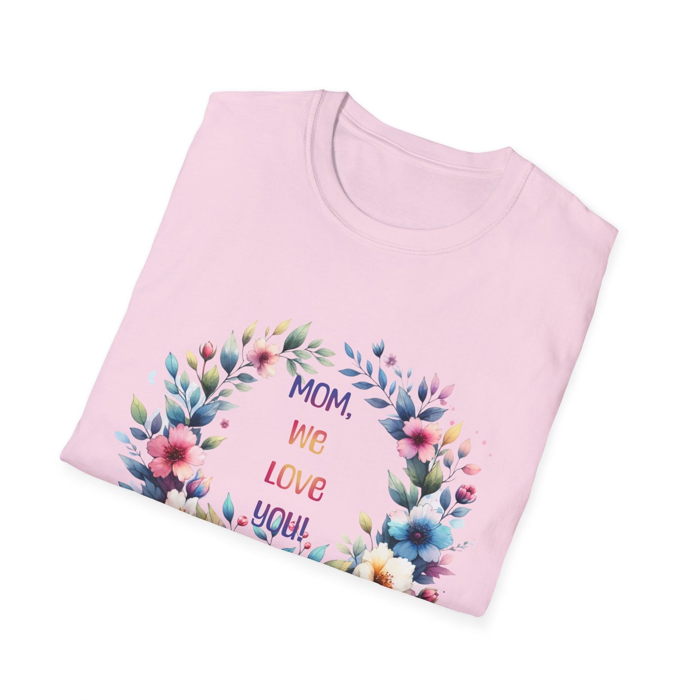 Floral Mom Love T-Shirt | Unisex Softstyle Tee