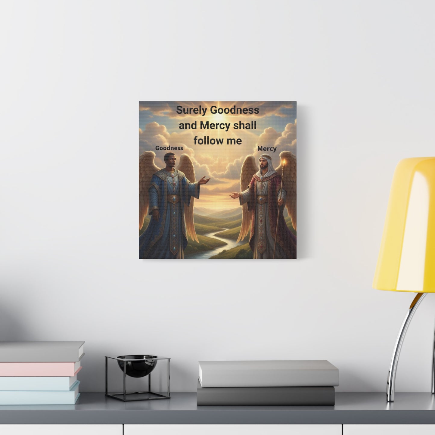 Motivational Wall Art - Inspirational Decor, Home Blessing, Godly Angels Print, Spiritual Gifts, Religious Wall Art