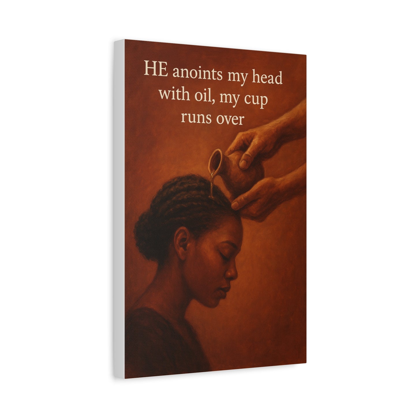 Inspirational Wall Art, Motivational Home Decor, Faith-Based Canvas, Black Women's Empowerment Artwork, Uplifting Quote Decor