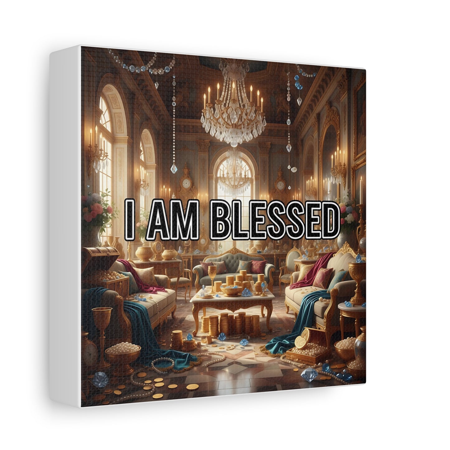 Blessed Canvas Wall Art, Inspirational Home Decor, Motivational Wall Art, Spiritual Decoration, Unique Artwork for Living Room, Office Wall