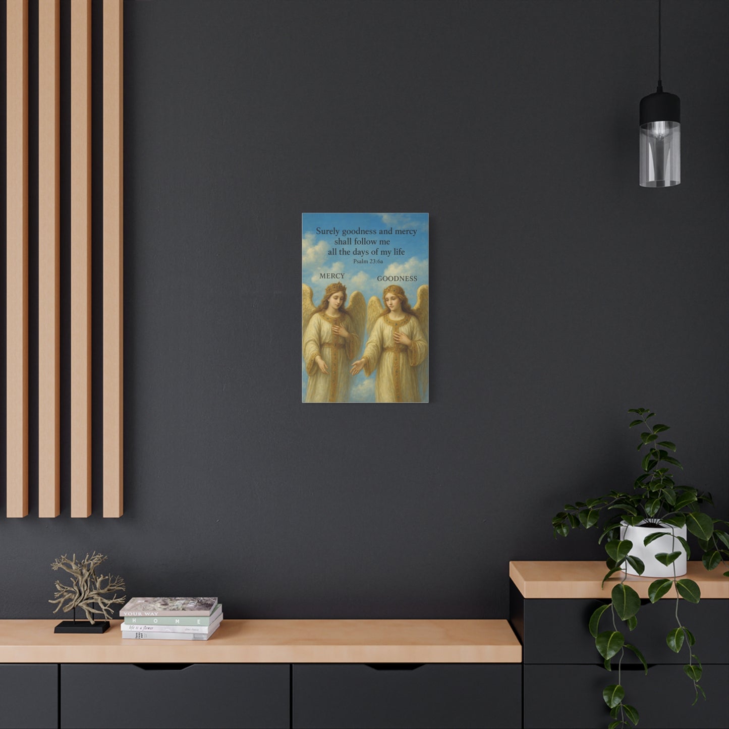 Divine Serenity Canvas Art | Angelic Wall Decor, Spiritual Gift, Home Blessing, Religious Artwork, Inspirational Wall Art