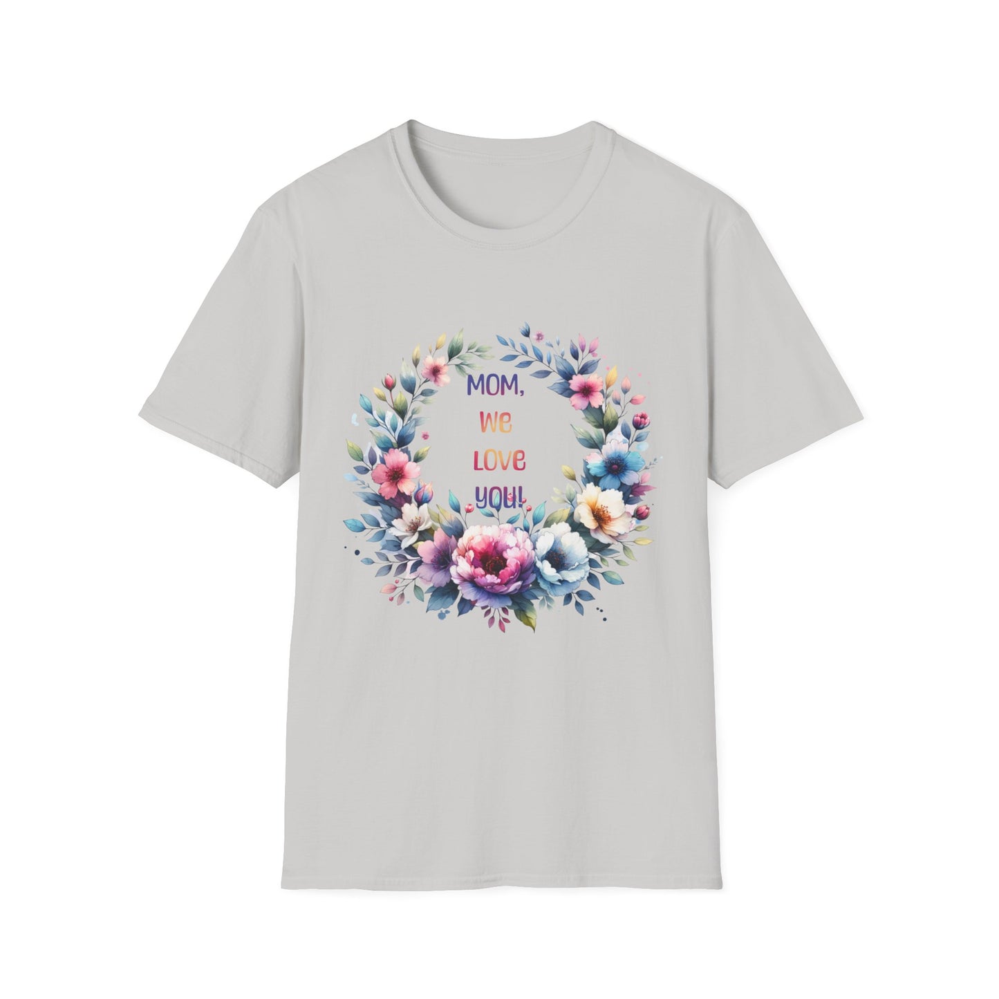 Floral Mom Love T-Shirt | Unisex Softstyle Tee
