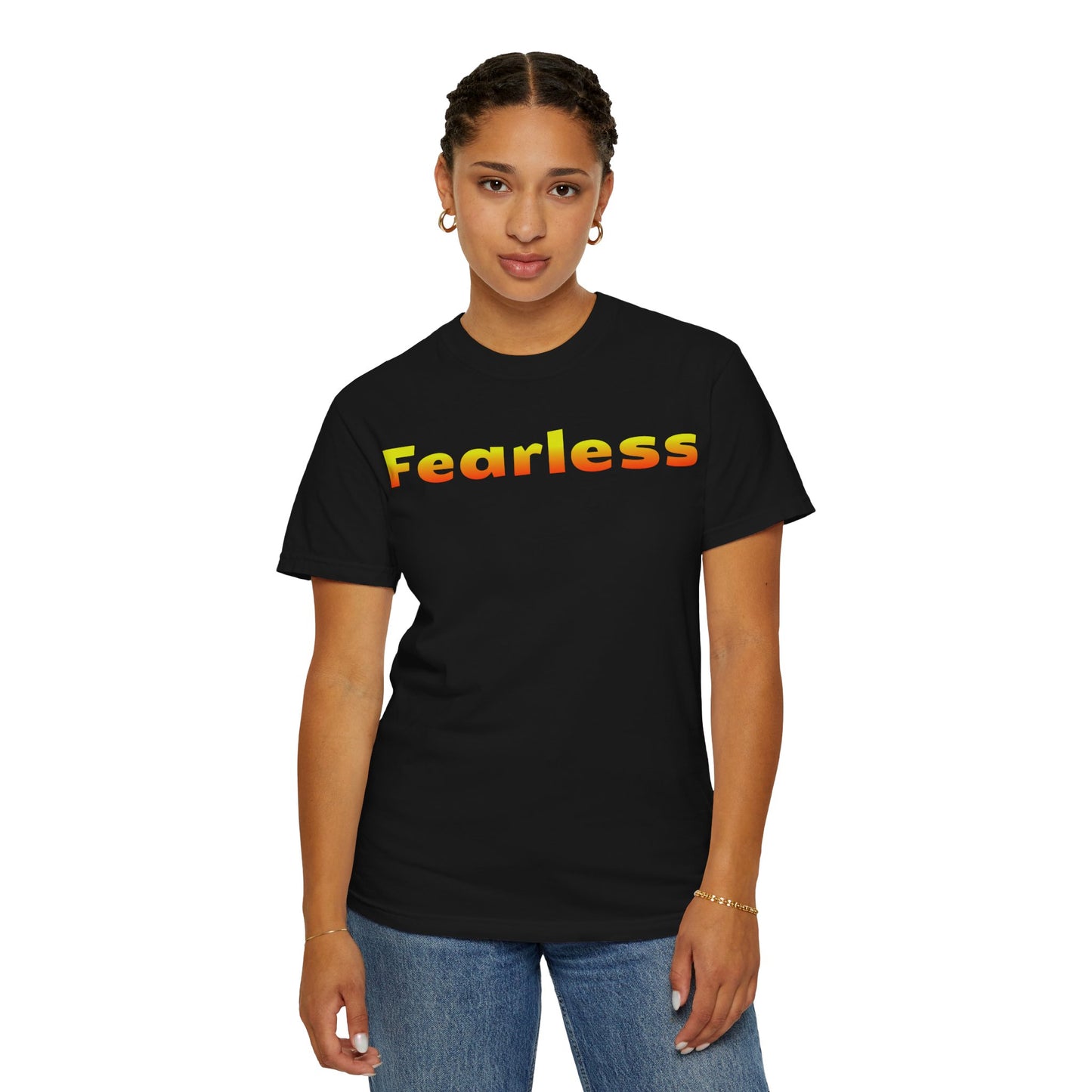 Fearless Graphic T-Shirt — Bold Gradient Text Tee