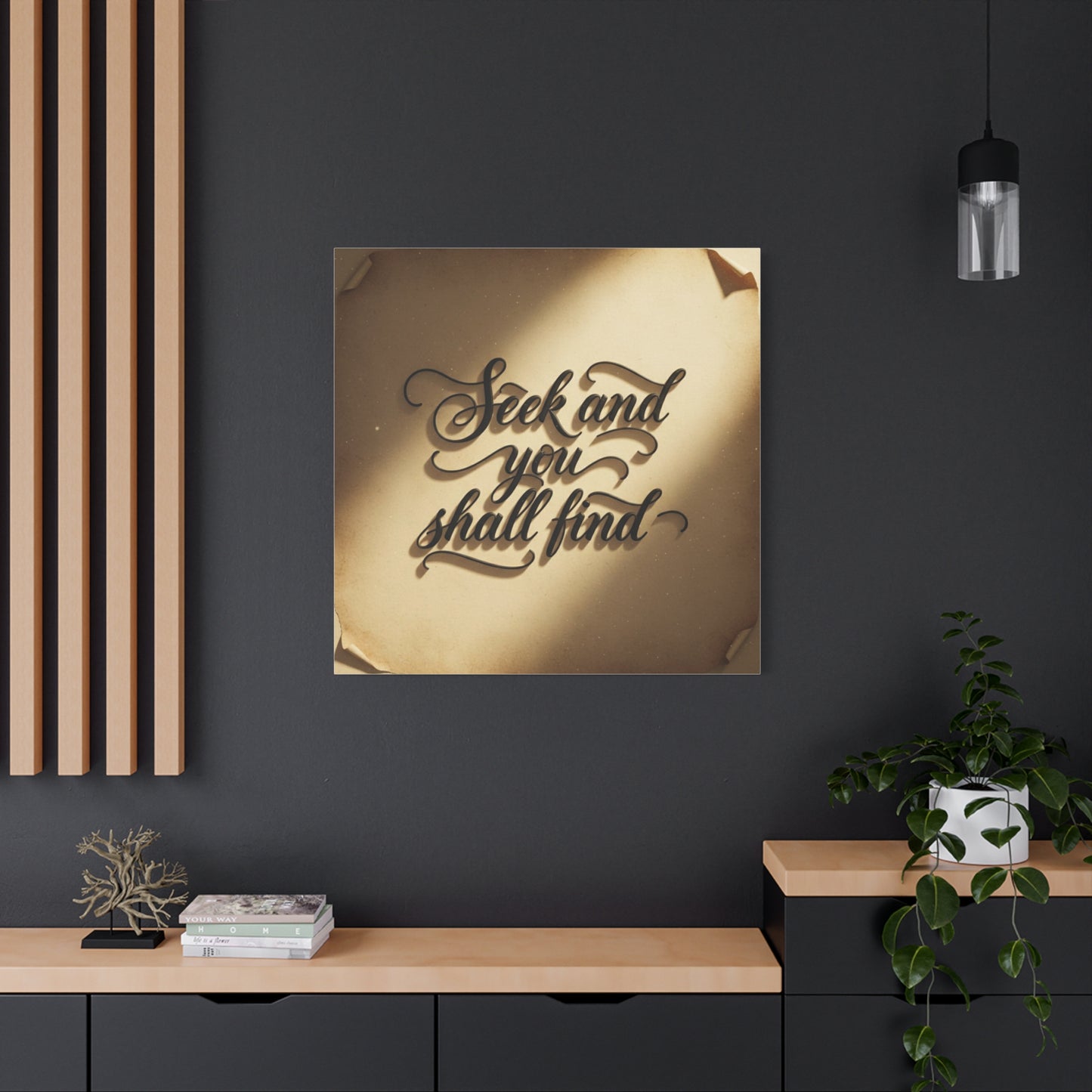 Inspirational Wall Art, Motivational Home Décor, Gift for Friends, Office Wall Décor, Bible Quote