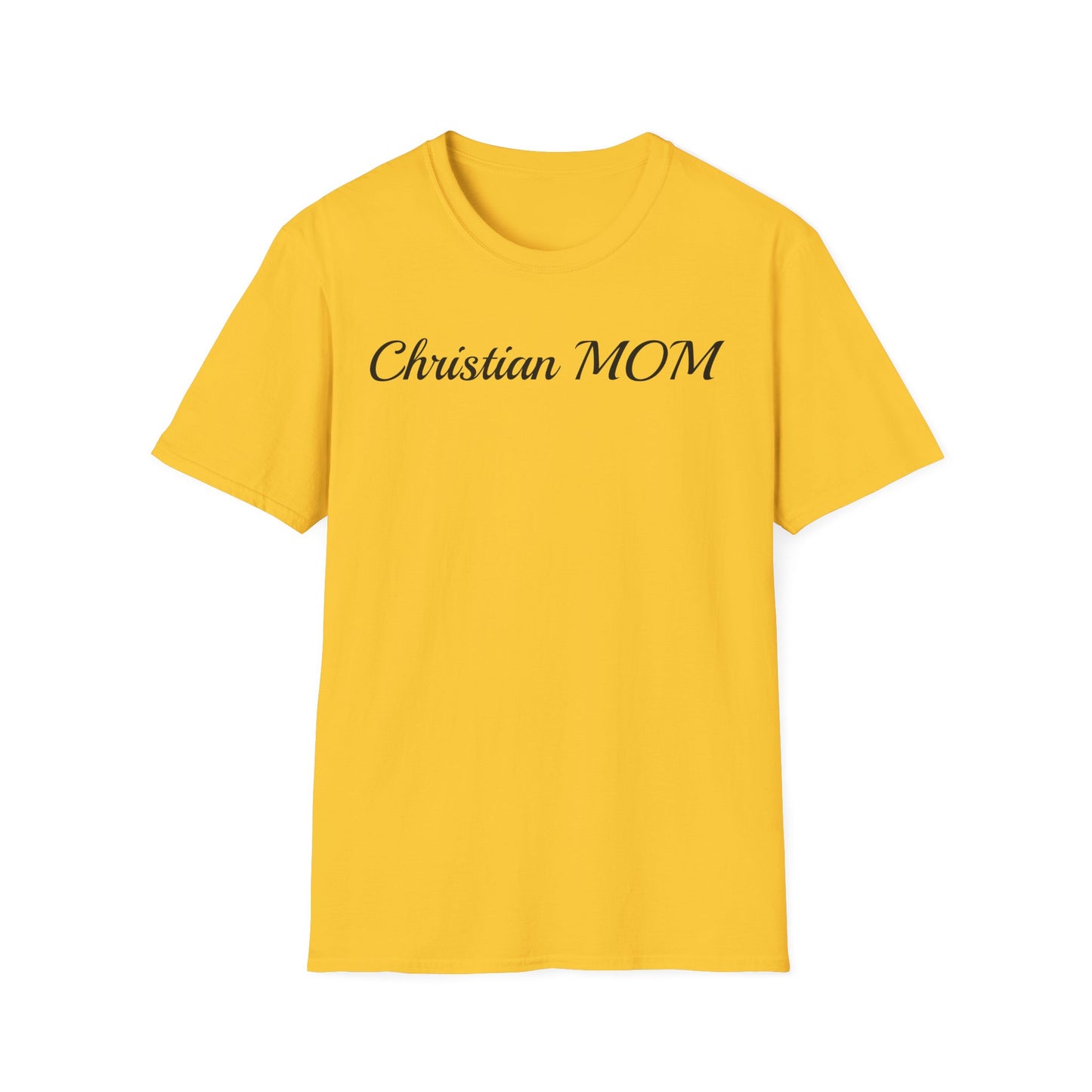 Christian MOM Unisex Softstyle T-Shirt - Faith-Based Gift for Mother's Day