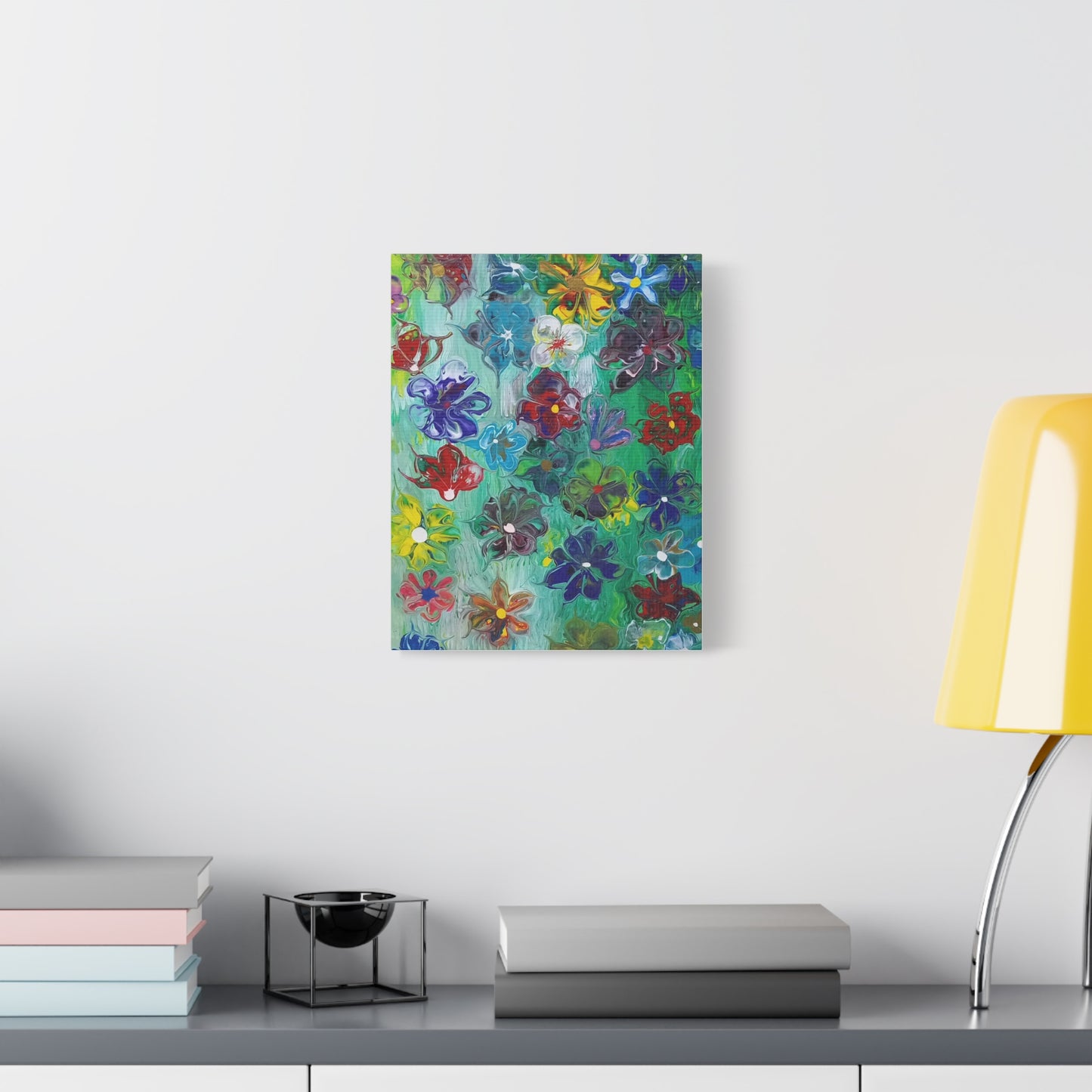 Vibrant Floral Canvas Art - Stretched Matte 1.25"