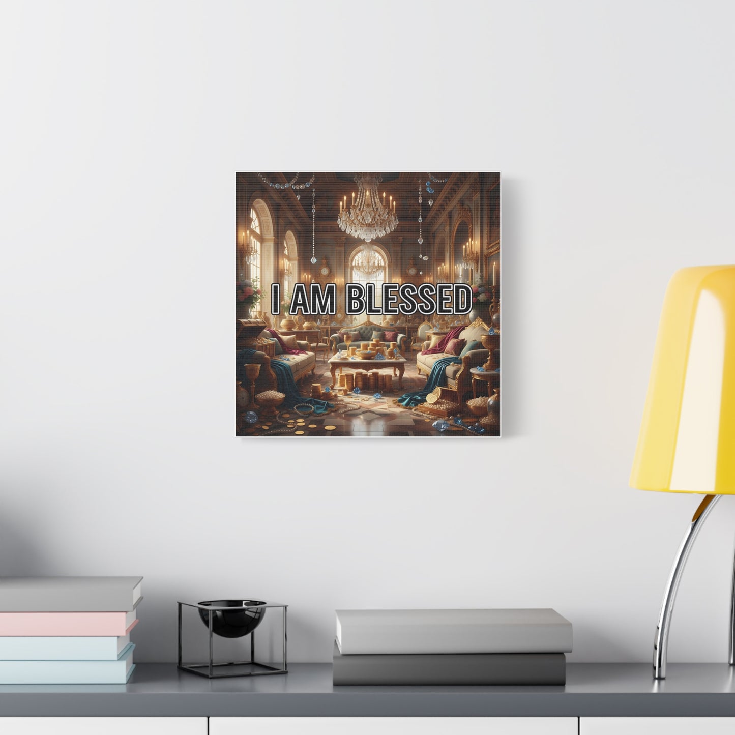 Blessed Canvas Wall Art, Inspirational Home Decor, Motivational Wall Art, Spiritual Decoration, Unique Artwork for Living Room, Office Wall