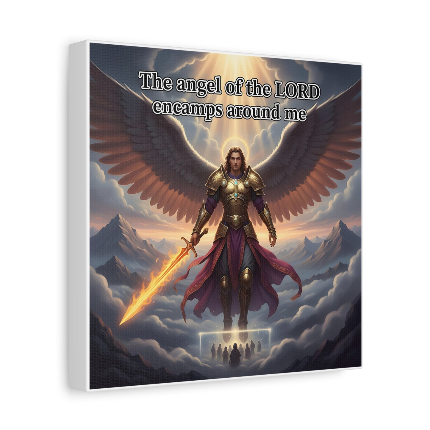 Inspirational Wall Art, Faith Decor, Spiritual Wall Art, Angel Print, Christian Home Decoration, Motivational Artwork, Unique Gift