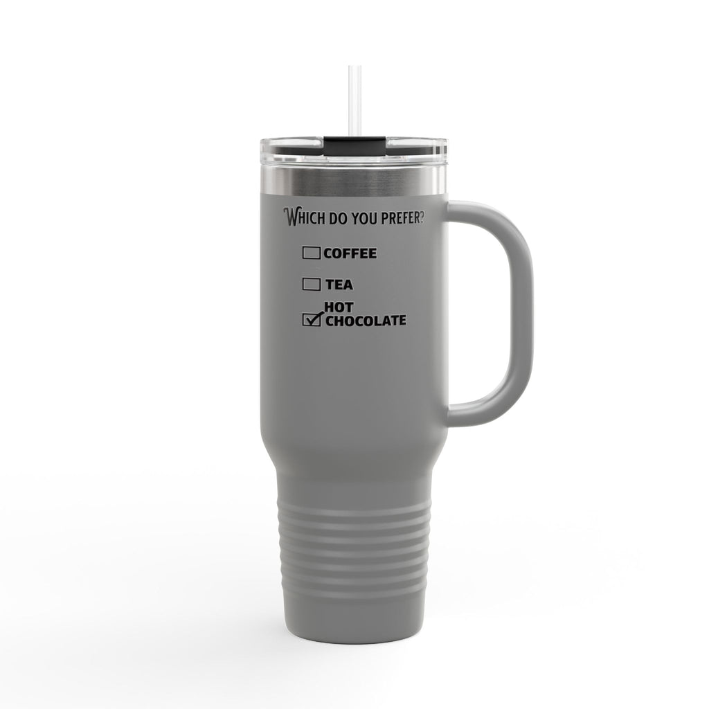 Insulated Travel Mug - 40oz Hot Drink Choice with Straw - Perfect for Coffee, Tea & Hot Chocolate Lovers