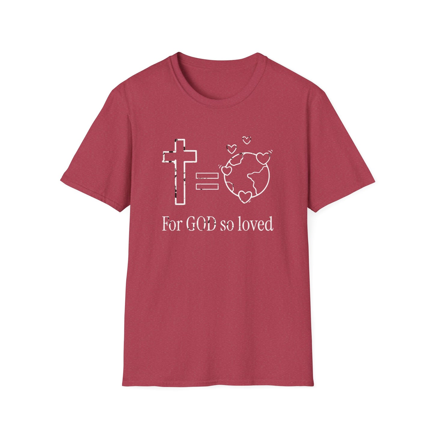 Inspirational Faith T-Shirt - 'For GOD So Loved' Design