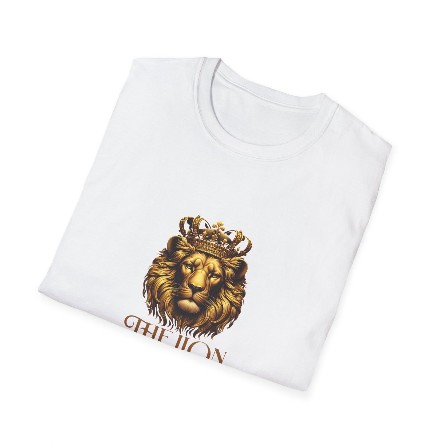 Lion Tribe of Judah Unisex Softstyle T-Shirt - Bold Graphic Tee for Spiritual & Cultural Celebration