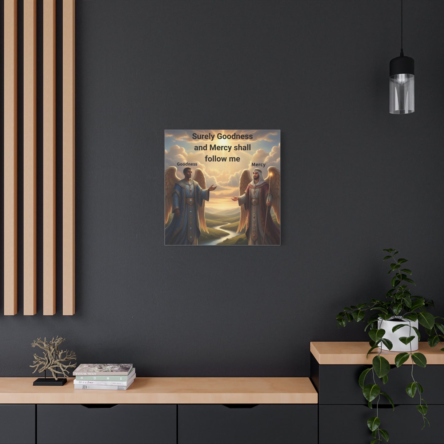 Motivational Wall Art - Inspirational Decor, Home Blessing, Godly Angels Print, Spiritual Gifts, Religious Wall Art