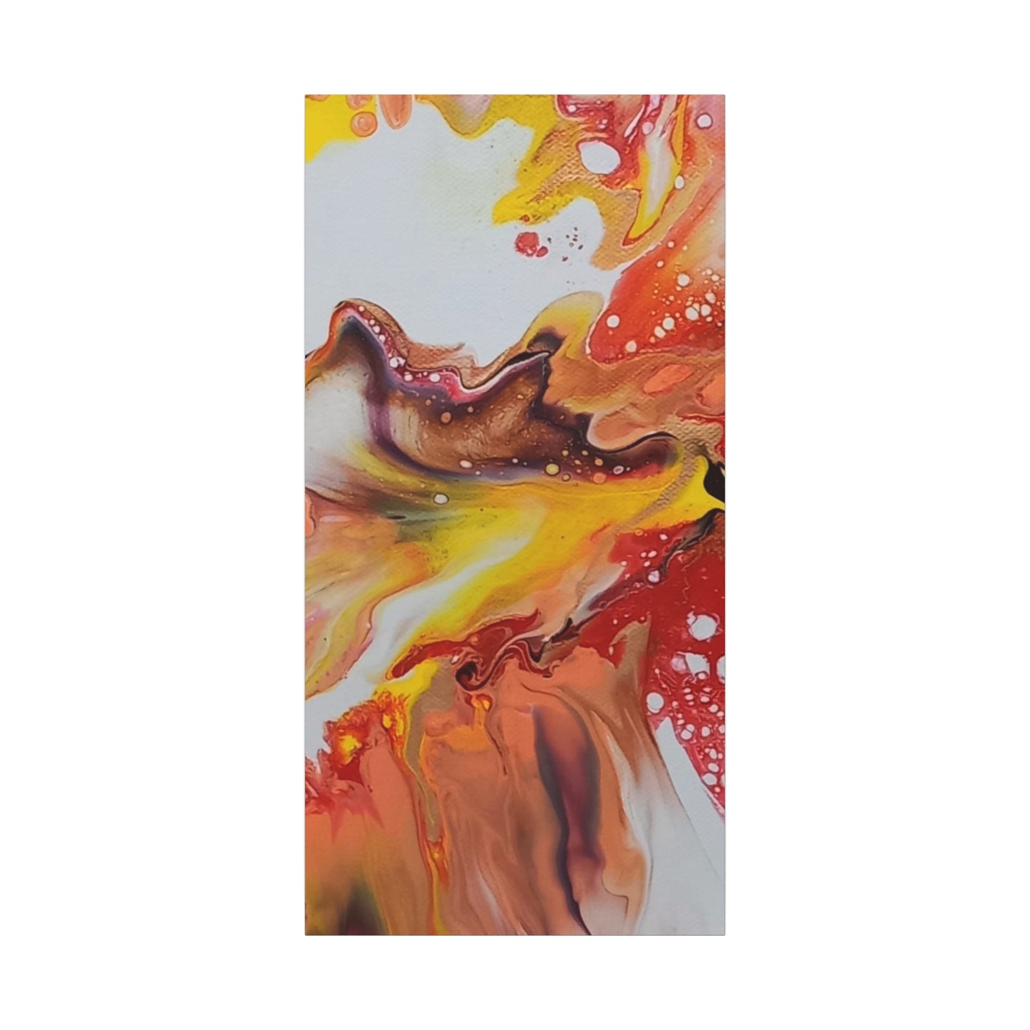Abstract Acrylic pour painting - Art Canvas Print - TRIPTYCH - Colorful Fluid Design