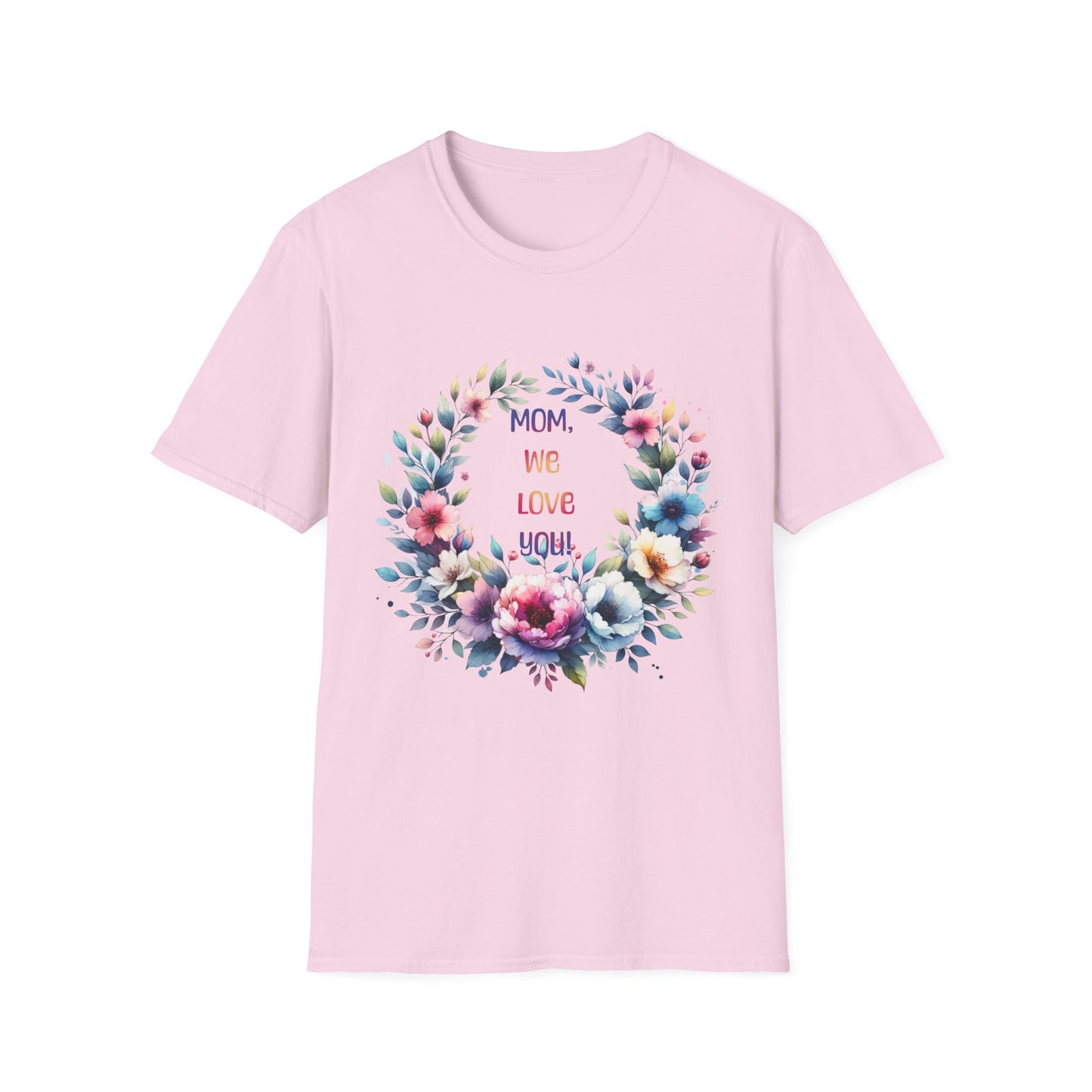 Floral Mom Love T-Shirt | Unisex Softstyle Tee