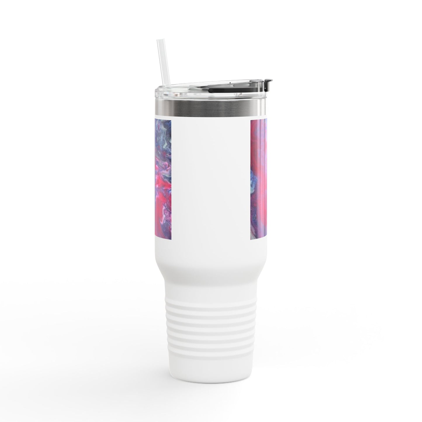 Abstract Art Insulated Travel Mug - 40oz Stylish Drinkware for Coffee Lovers