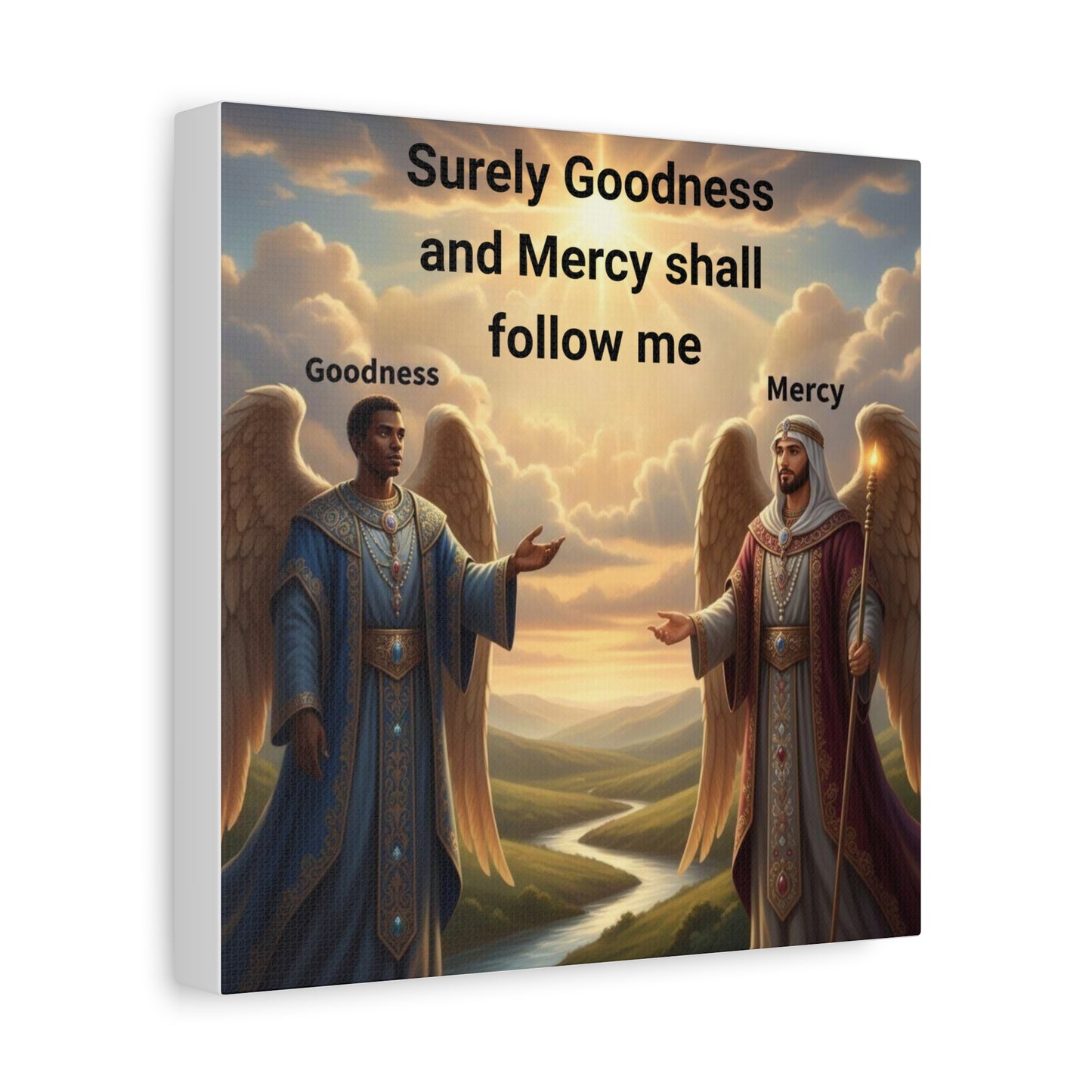 Motivational Wall Art - Inspirational Decor, Home Blessing, Godly Angels Print, Spiritual Gifts, Religious Wall Art