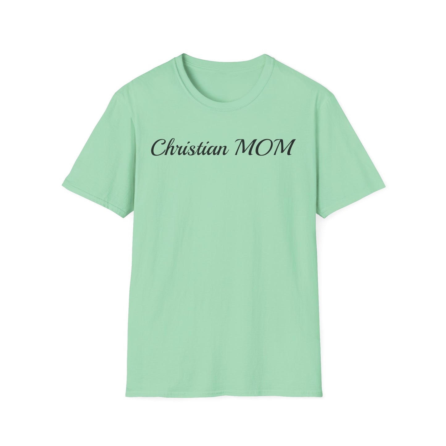 Christian MOM Unisex Softstyle T-Shirt - Faith-Based Gift for Mother's Day