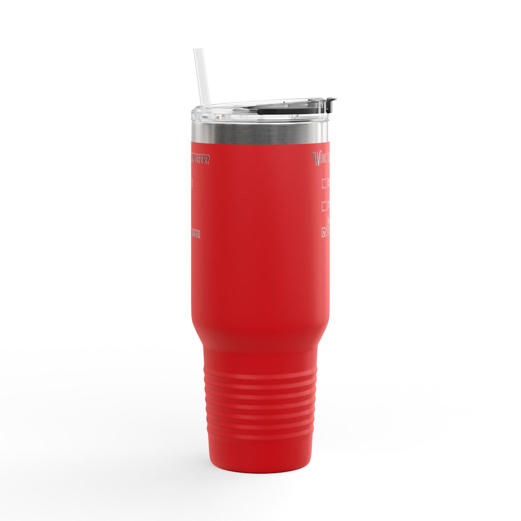 Insulated Travel Mug - 40oz Hot Drink Choice with Straw - Perfect for Coffee, Tea & Hot Chocolate Lovers