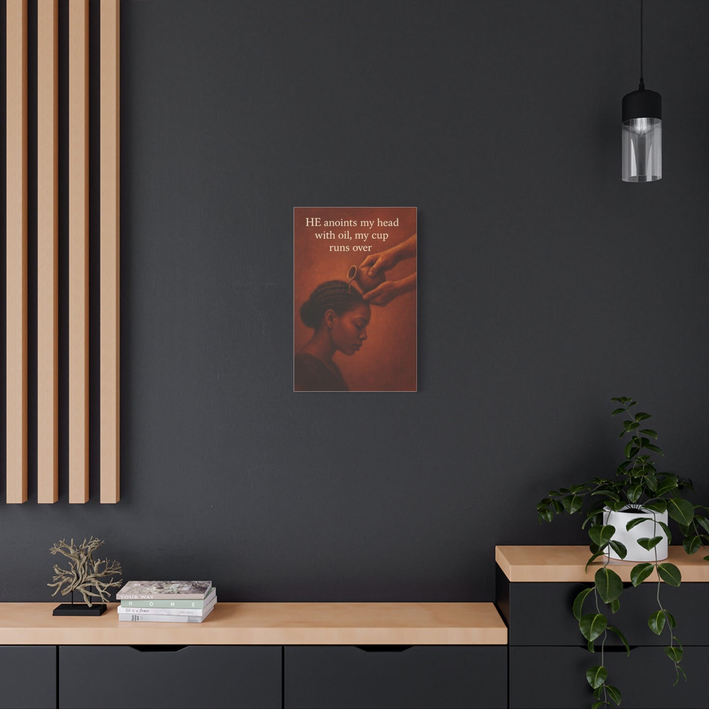 Inspirational Wall Art, Motivational Home Decor, Faith-Based Canvas, Black Women's Empowerment Artwork, Uplifting Quote Decor