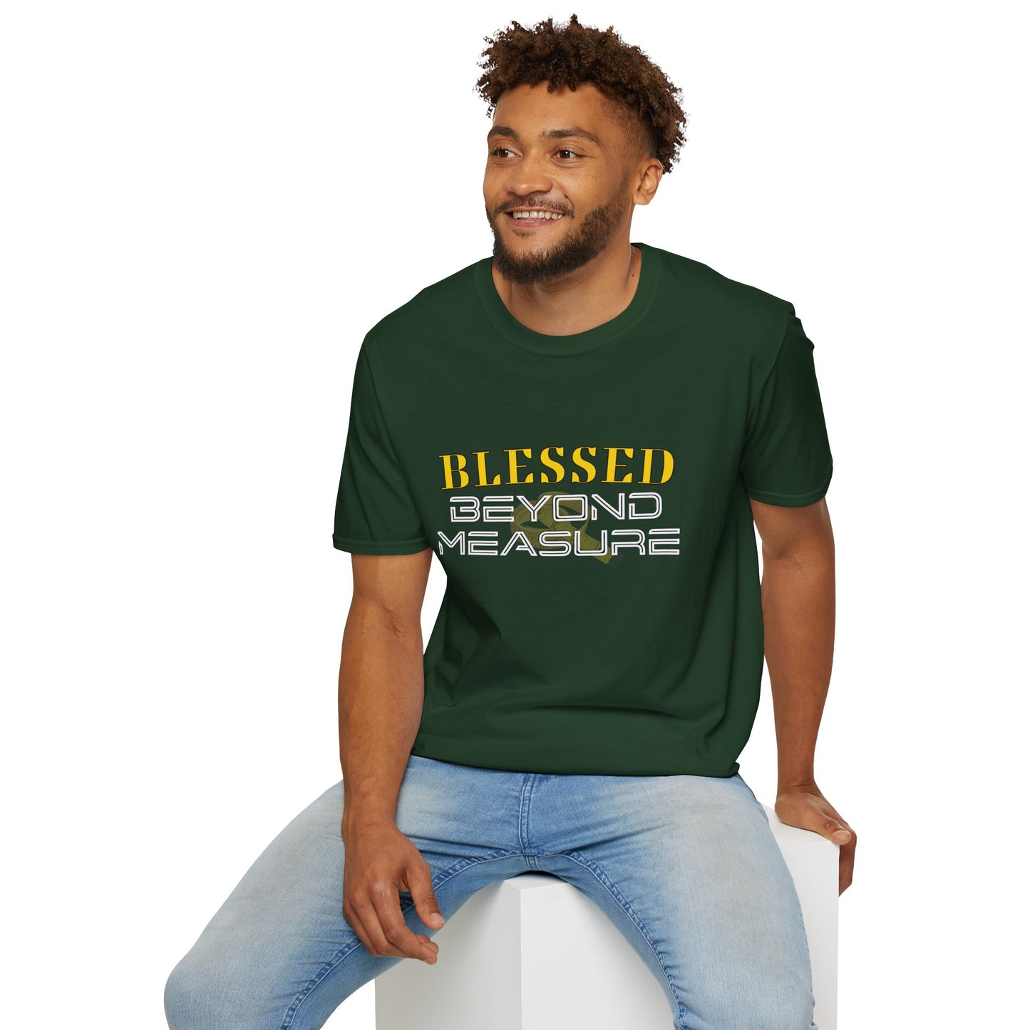 Blessed Beyone Measure Inspirational Tee can be a gift for self or someone special.