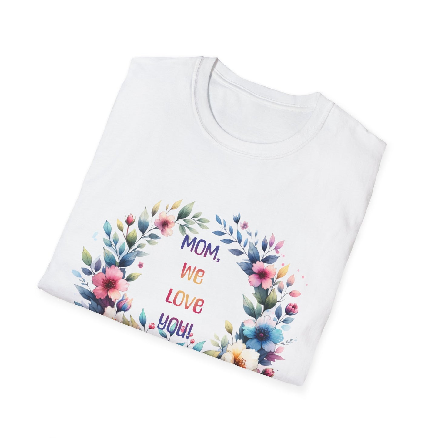 Floral Mom Love T-Shirt | Unisex Softstyle Tee