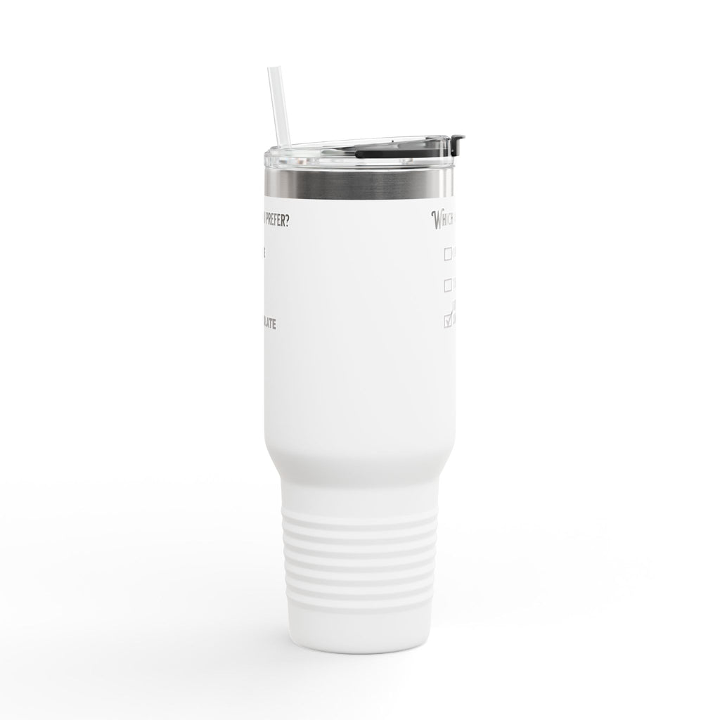 Insulated Travel Mug - 40oz Hot Drink Choice with Straw - Perfect for Coffee, Tea & Hot Chocolate Lovers