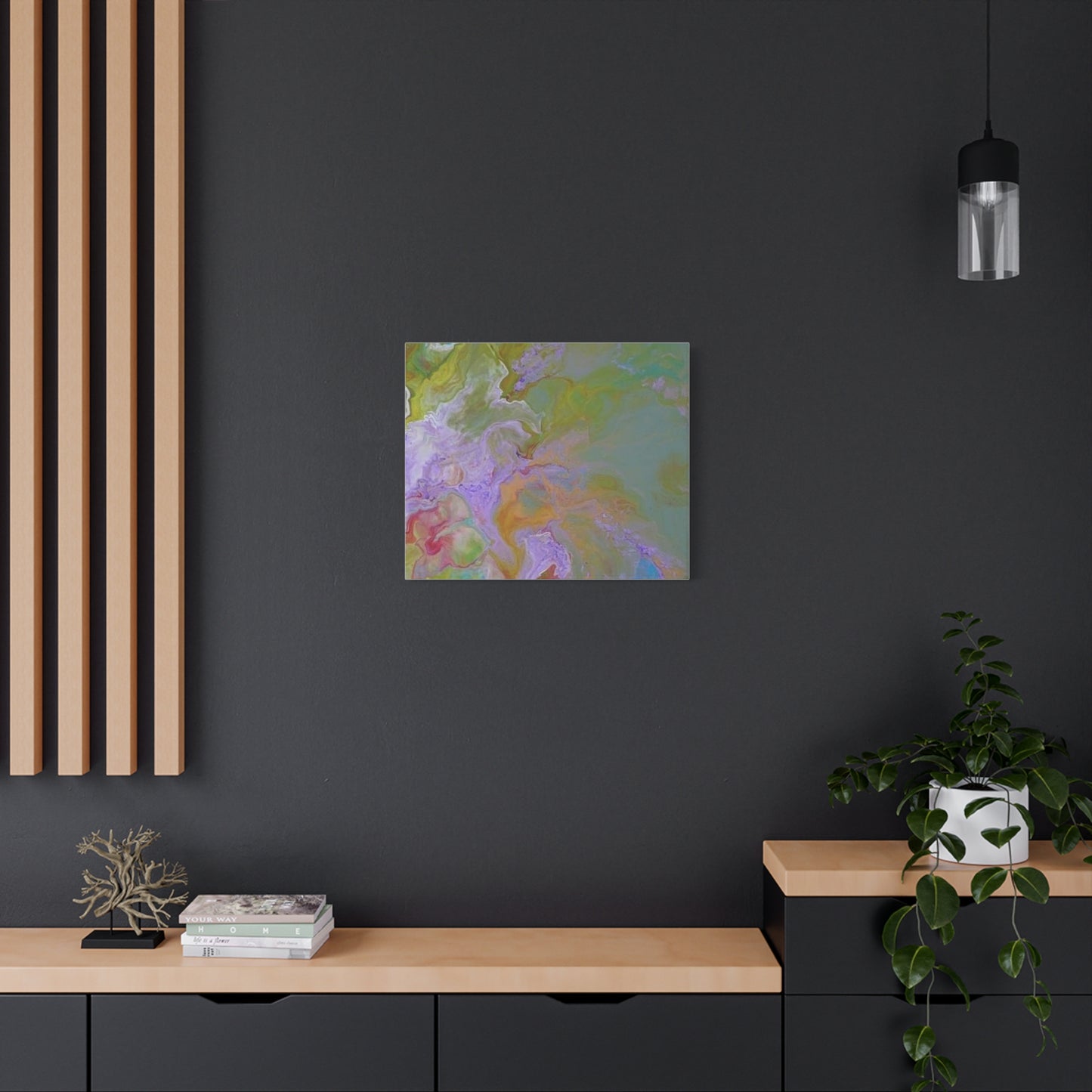 "Stepping into Greatness" Acrylic pour painting - Canvas Wall Art