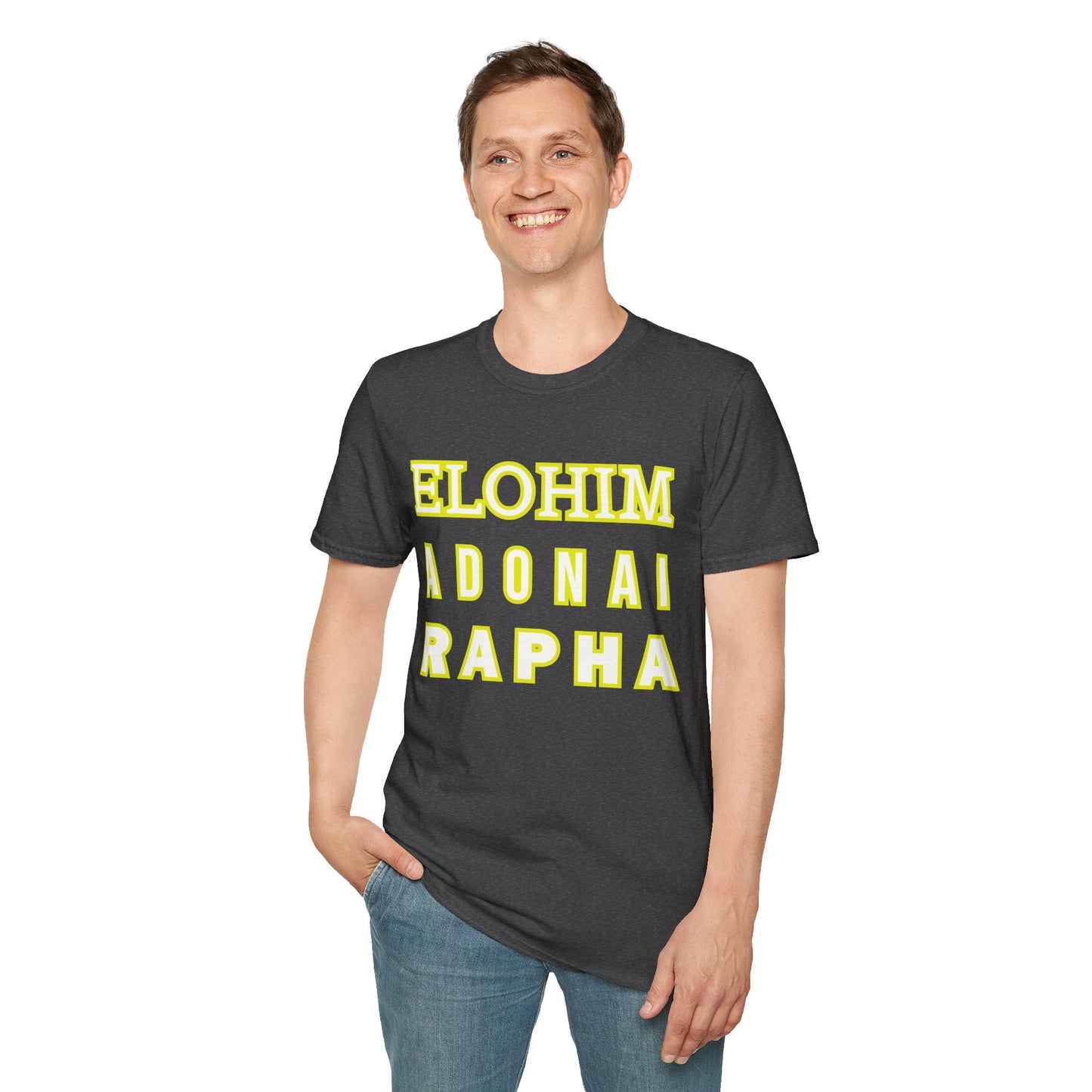 Inspirational Faith T-Shirt - Elohim Adonai Rapha Design