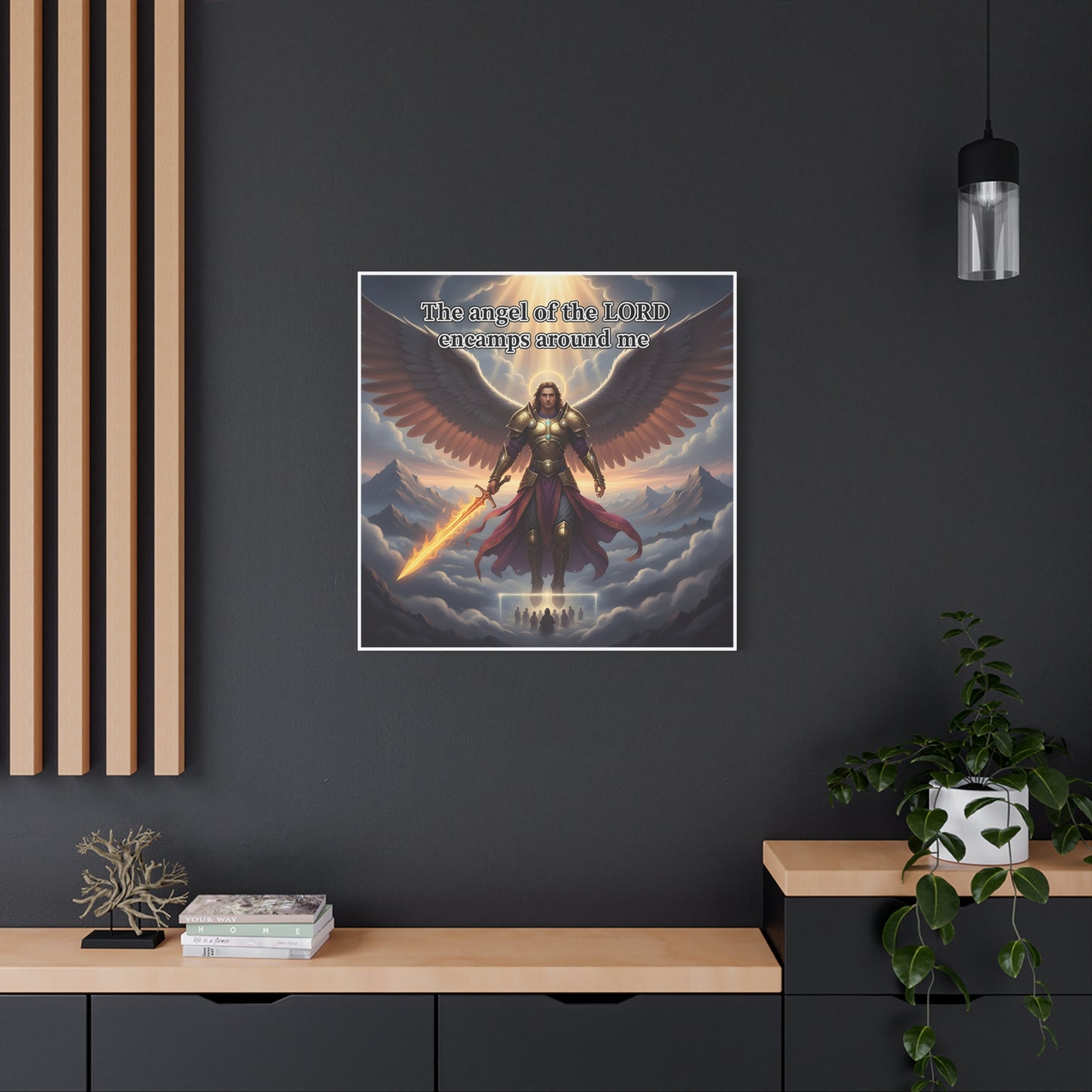 Inspirational Wall Art, Faith Decor, Spiritual Wall Art, Angel Print, Christian Home Decoration, Motivational Artwork, Unique Gift