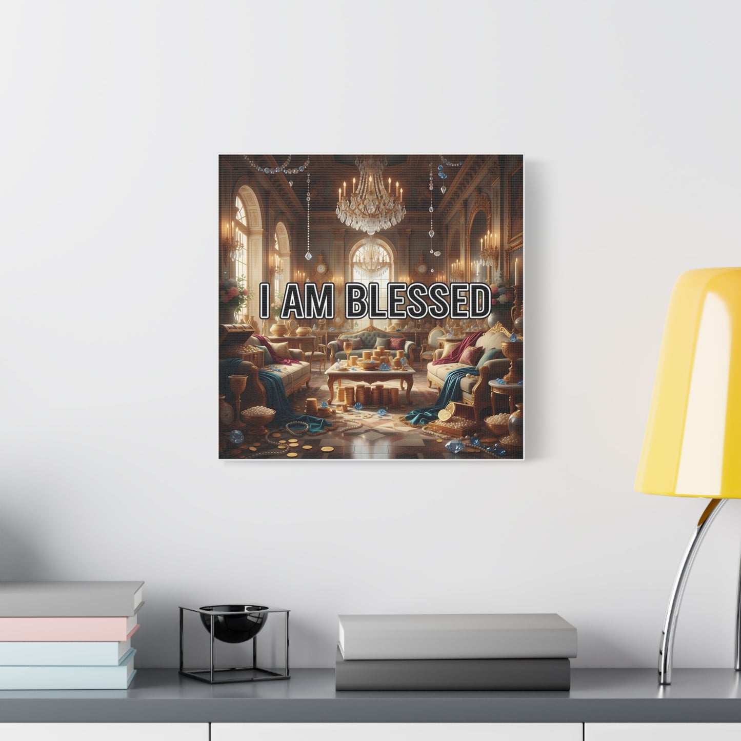 Blessed Canvas Wall Art, Inspirational Home Decor, Motivational Wall Art, Spiritual Decoration, Unique Artwork for Living Room, Office Wall