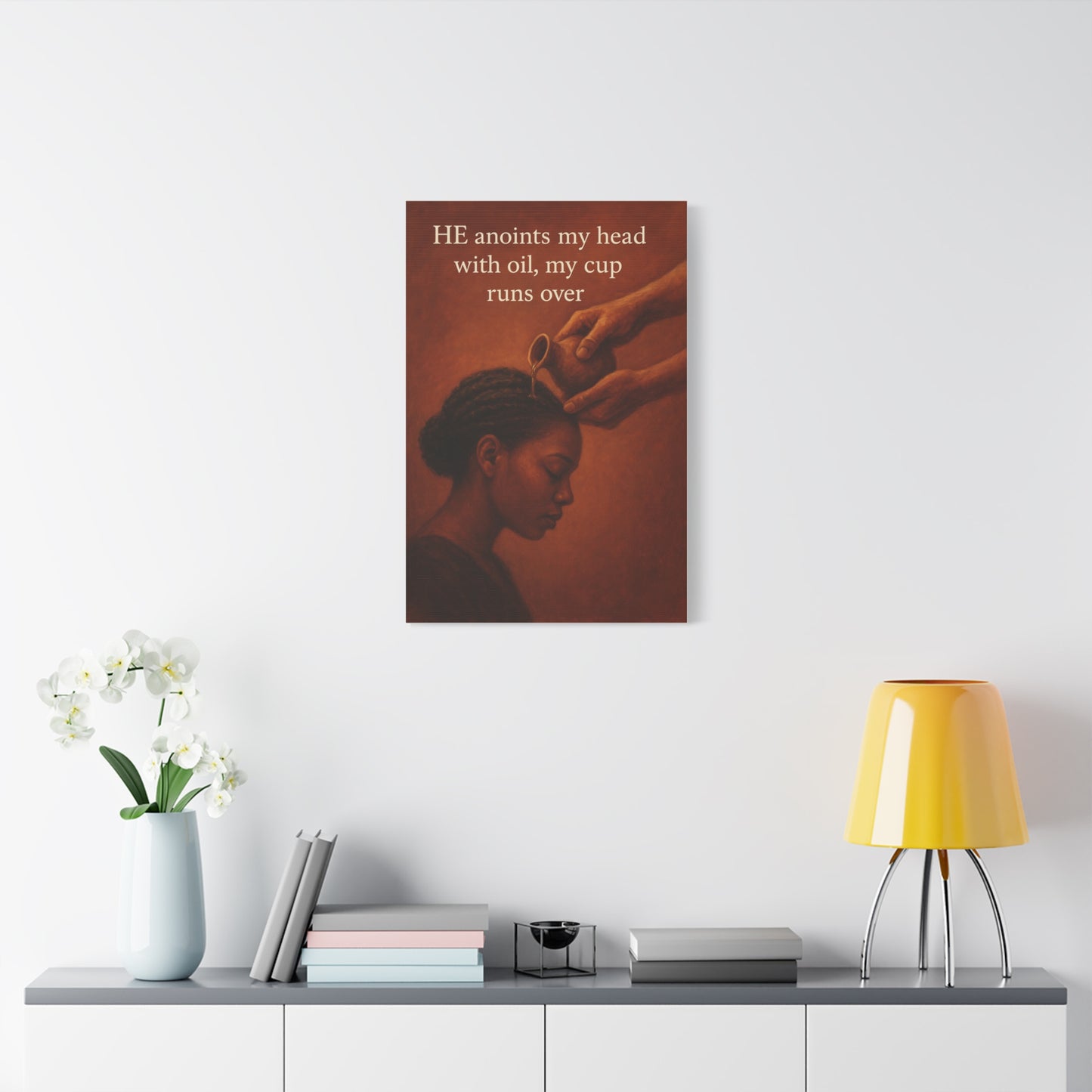 Inspirational Wall Art, Motivational Home Decor, Faith-Based Canvas, Black Women's Empowerment Artwork, Uplifting Quote Decor