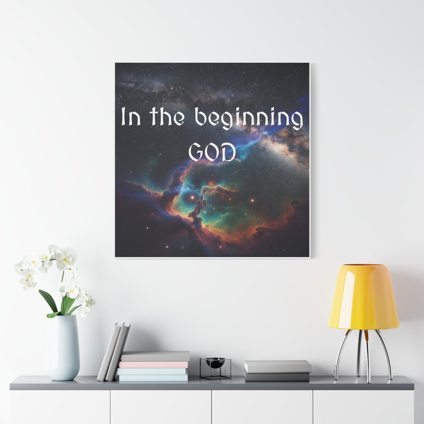 Motivational Wall Art, Inspirational Wall Decor for Home, Gift for Religious Celebrations, Galaxy Themed Artwork, Space Lover's Decor