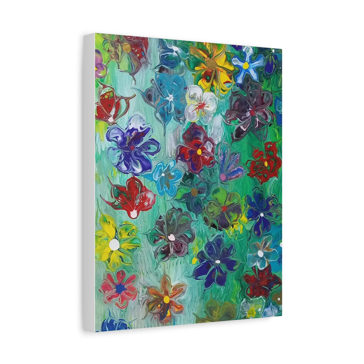 Vibrant Floral Canvas Art - Stretched Matte 1.25"