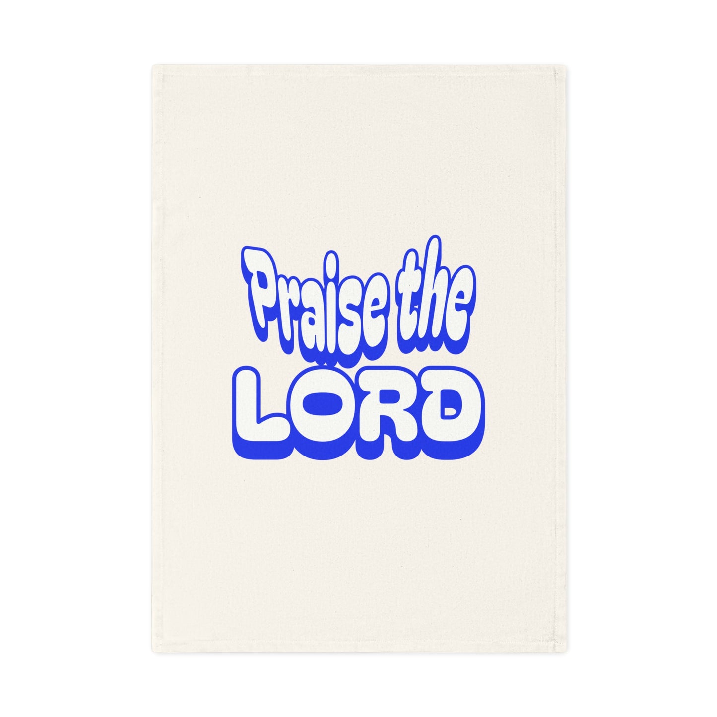 Praise the Lord Cotton Tea Towel - Inspirational Kitchen Decor for Faithful Home