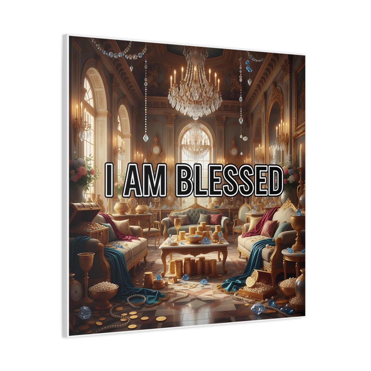 Blessed Canvas Wall Art, Inspirational Home Decor, Motivational Wall Art, Spiritual Decoration, Unique Artwork for Living Room, Office Wall