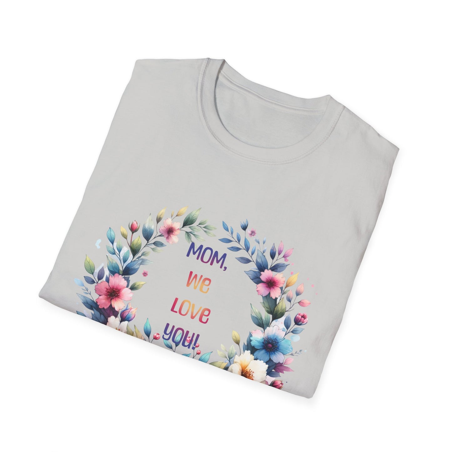 Floral Mom Love T-Shirt | Unisex Softstyle Tee