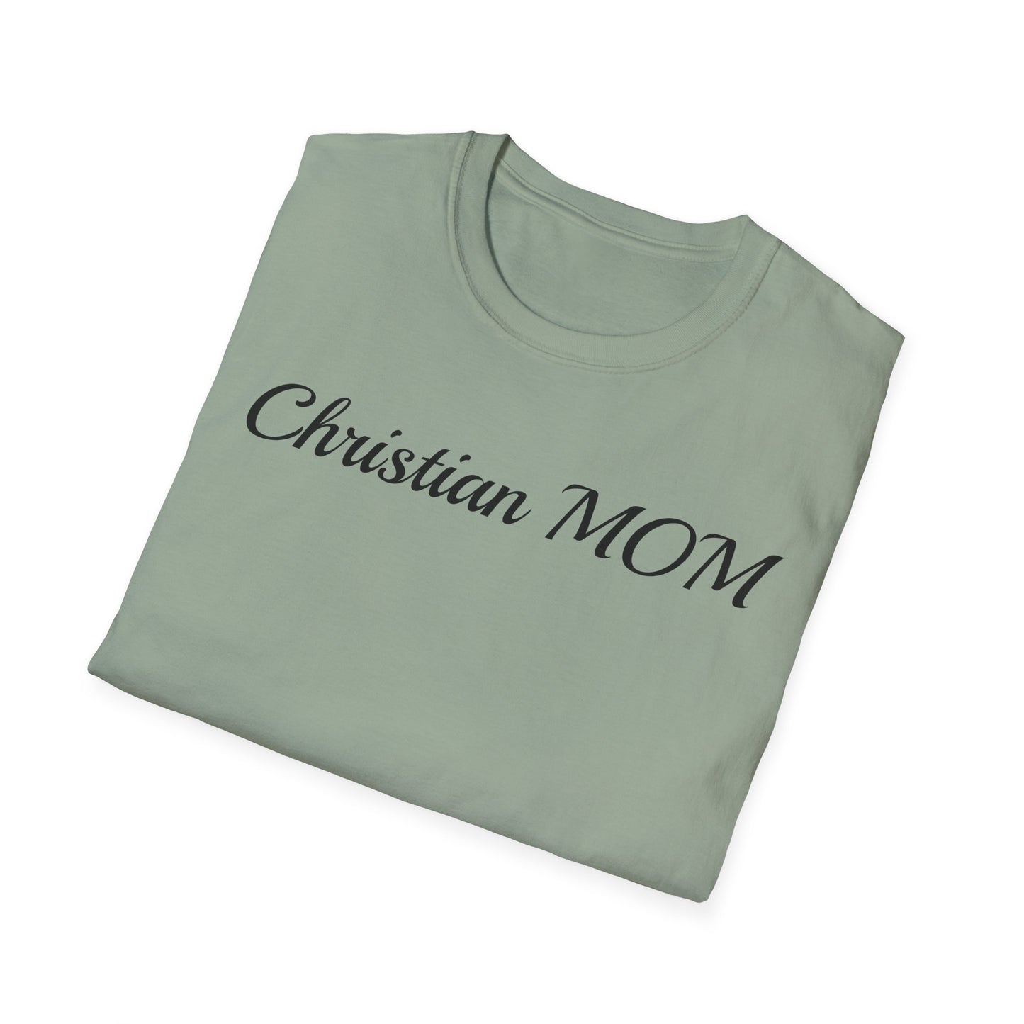 Christian MOM Unisex Softstyle T-Shirt - Faith-Based Gift for Mother's Day