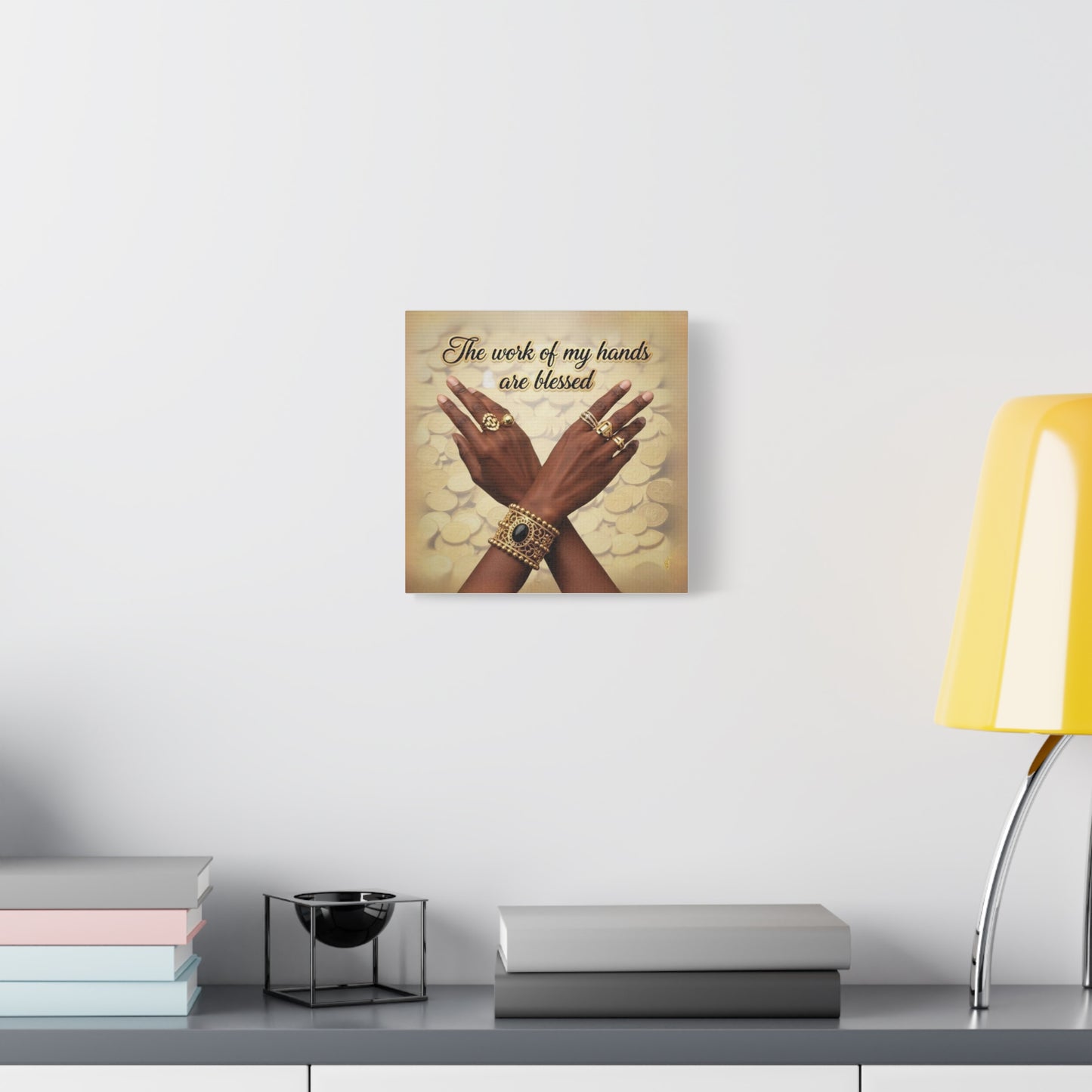Blessed Hands Canvas Art, Inspirational Wall Decor, Home Office Decor, Unique Gift for Him or Her, Motivational Wall Art