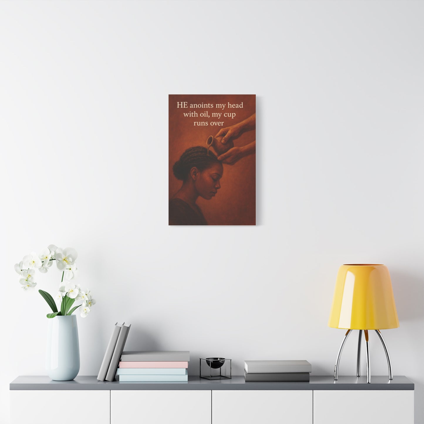Inspirational Wall Art, Motivational Home Decor, Faith-Based Canvas, Black Women's Empowerment Artwork, Uplifting Quote Decor