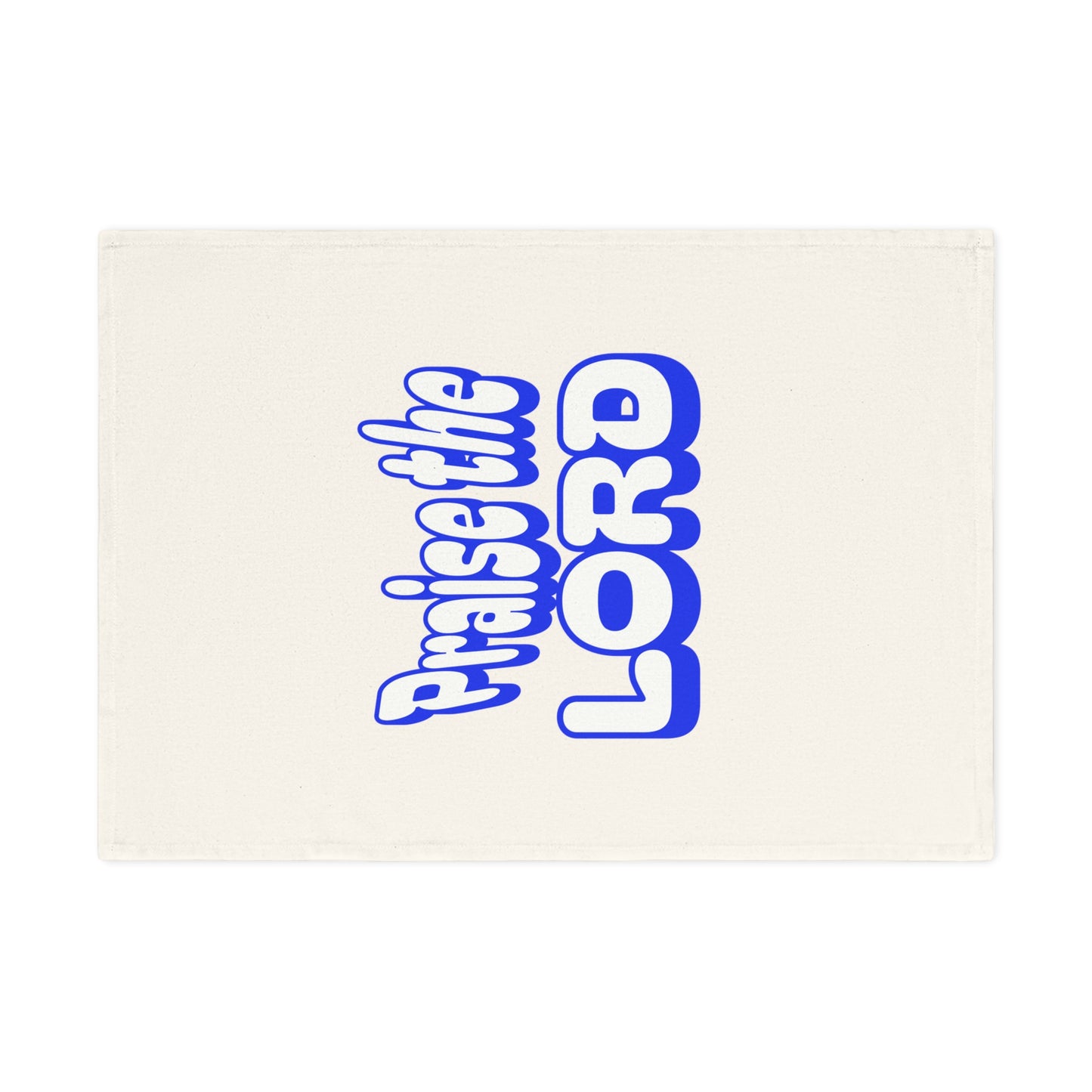 Praise the Lord Cotton Tea Towel - Inspirational Kitchen Decor for Faithful Home
