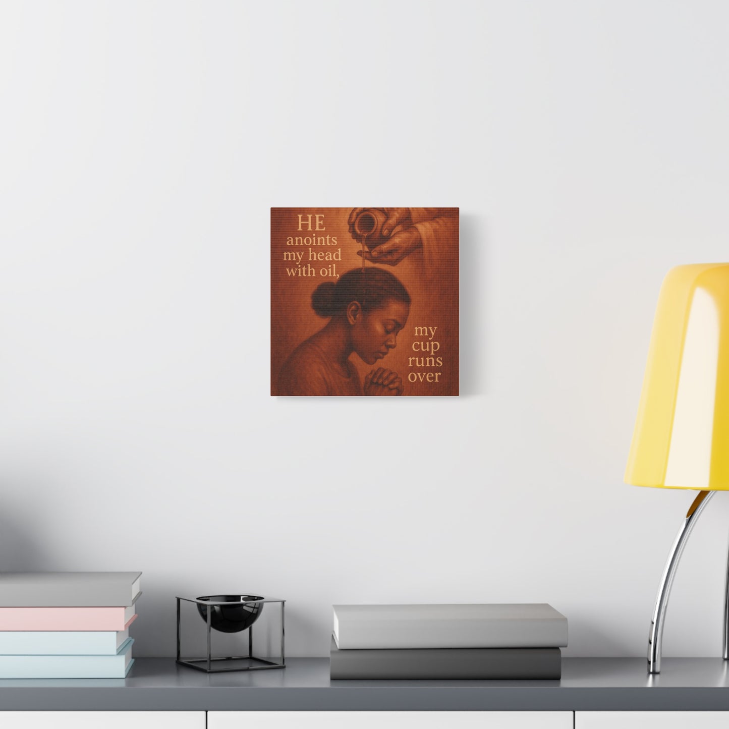 Christian African American Wall Art, Bible Verse Inspired