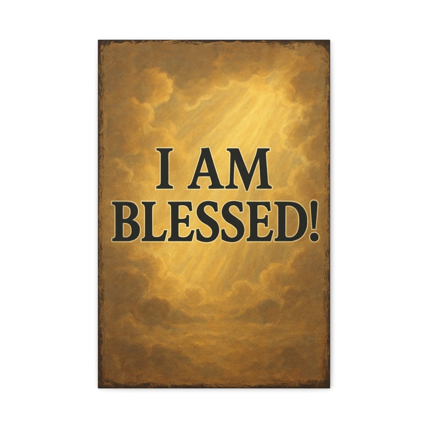 Inspirational Wall Art - I Am Blessed! | Home Decor, Gift, Motivational Poster, Religious Artwork, Motivational Wall Art