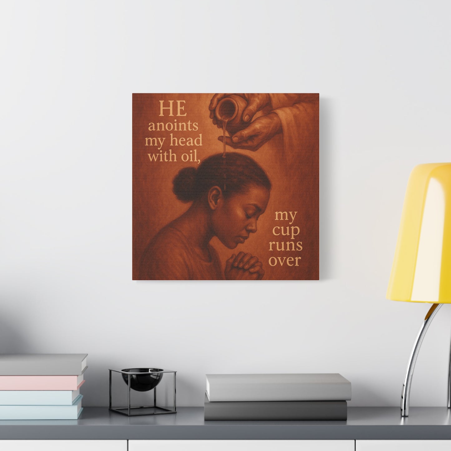 Christian African American Wall Art, Bible Verse Inspired