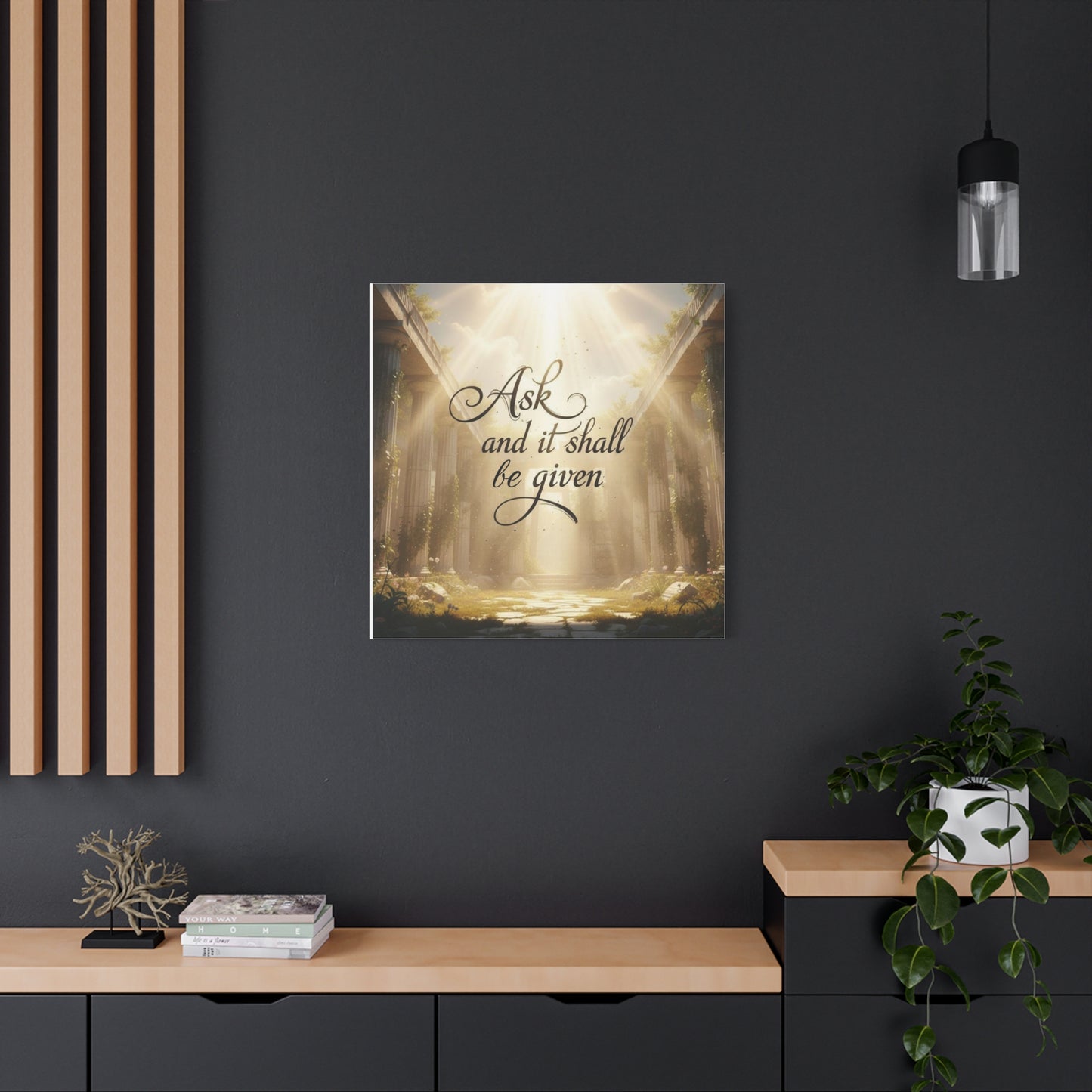 Motivational Wall Art, Inspirational Home Decor, Ask and it Shall Be Given, Positive Affirmation Art, Spiritual Gift, Uplifting [...]