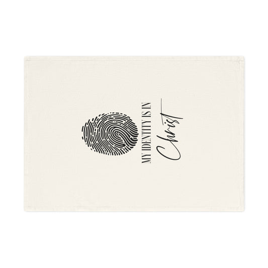 Inspirational Cotton Tea Towel - 'My Identity is in Christ'