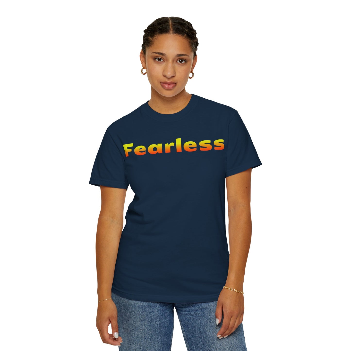 Fearless Graphic T-Shirt — Bold Gradient Text Tee