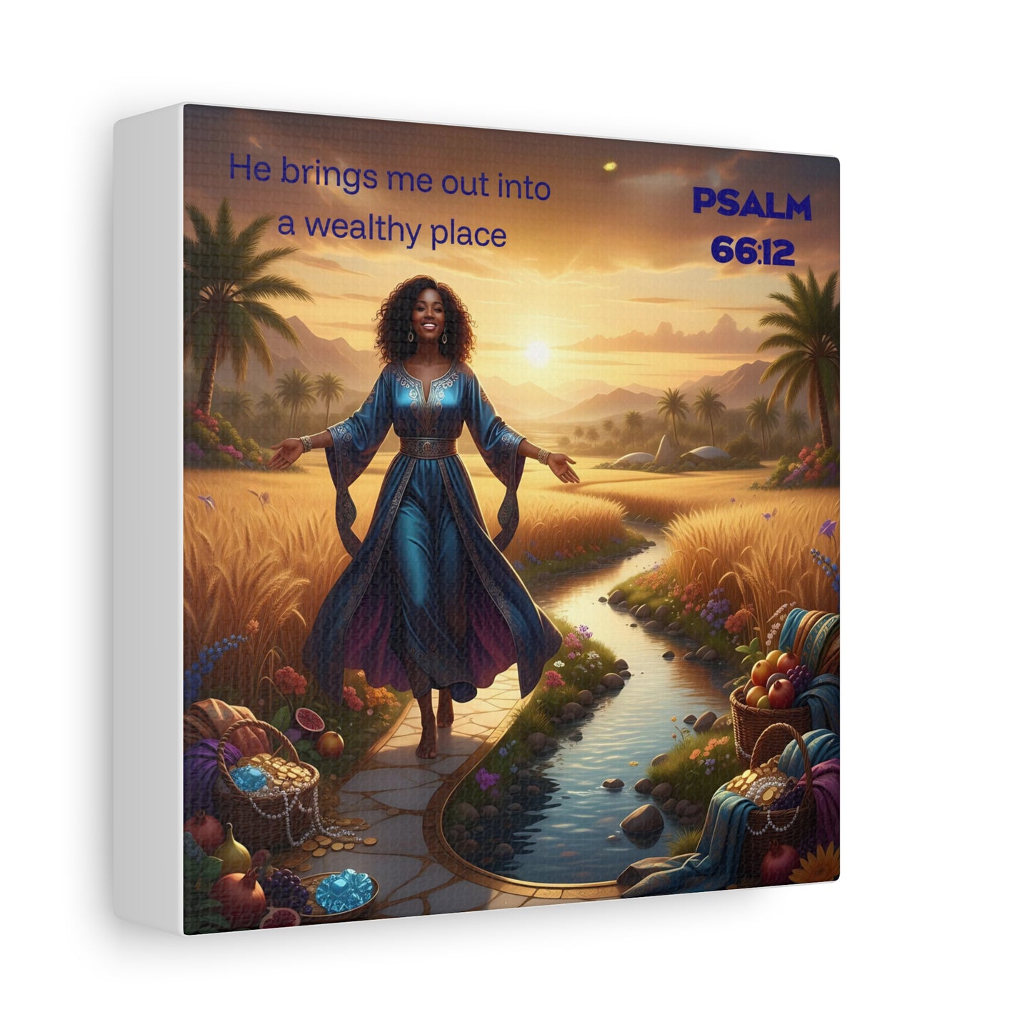 Inspirational Wall Art, Uplifting Wall Art, Religious Decor, Home Blessings, Faith-Based Gift, Psalm 66:12